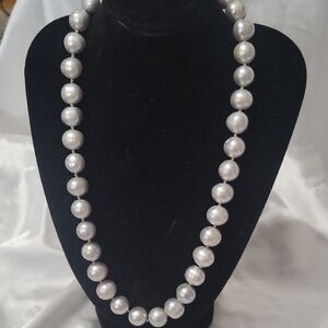 Genuine Silver Pearl Necklace